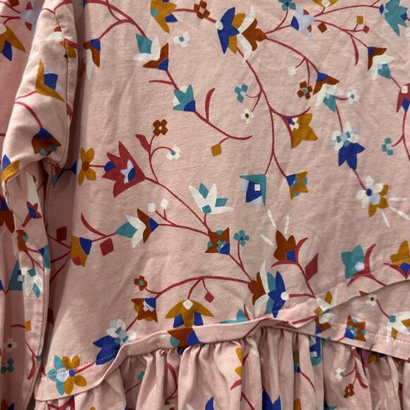 Tea Collection Pink Floral Long Sleeve Dress - Picture 3 of 4